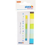 Zakładki papierowe 45x15mm 6 kolorów SUMMER 180 kartek 21596 STICK&acute N