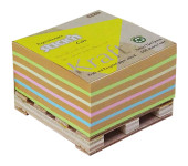 Bloczek samoprzylepny 76x76mm 400k 5 kolorów KRAFT paleta 21817 STICK`N