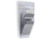 Zestaw 6 pojemników A4 przezroczystych pion 1709760400 FLEXIBOXX DURABLE