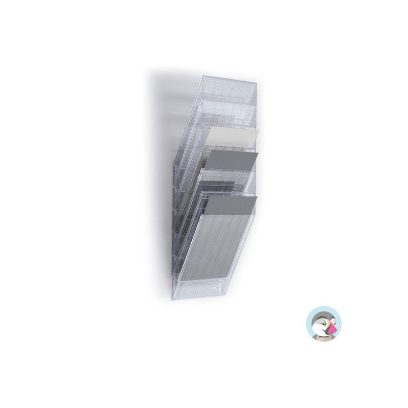 Zestaw 6 pojemników A4 przezroczystych pion 1709760400 FLEXIBOXX DURABLE