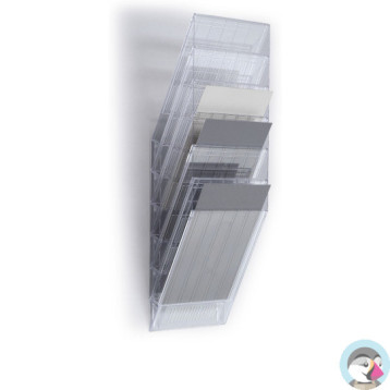 Zestaw 6 pojemników A4 przezroczystych pion 1709760400 FLEXIBOXX DURABLE