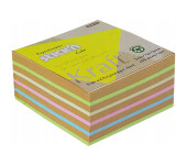 Bloczek nieklejony 76x76mm 400k 5 kolorów KRAFT 21824 STICK`N