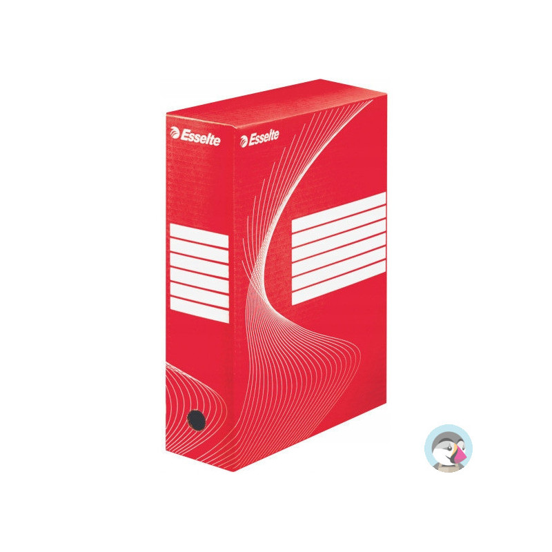 Pudło archiwizacyjne na dokumenty 100mm Standard czerwone 128422 ESSELTE