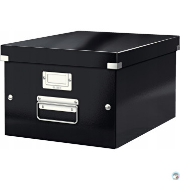 Pudełko do przechowywania Click&Store A4 WOW czarne 200x281x370mm 60440095 LEITZ