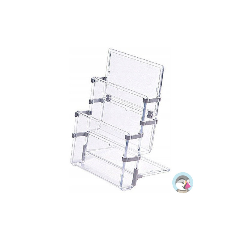 Stojak na ulotki A6 dwie kieszenie 0403-0016-00 PANTA PLAST
