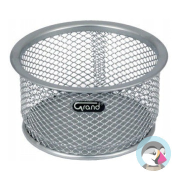 Pojemnik na spinacze srebrny metalowy GR-010S 120-1120 GRAND