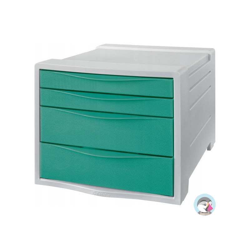 Pojemnik z szufladami ESSELTE COLOURICE zielony 626285