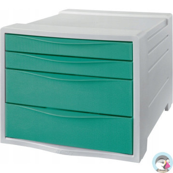 Pojemnik z szufladami ESSELTE COLOURICE zielony 626285