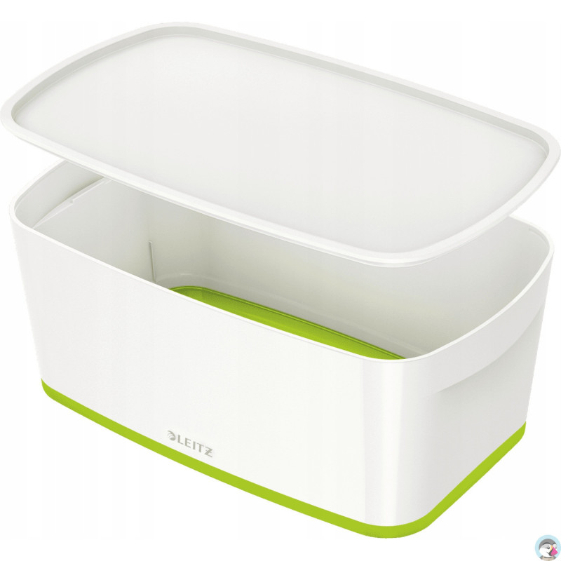 MyBox mały z pokrywką, biało-zielony LEITZ 52291054