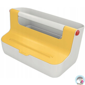 Pojemnik z uchwytem Leitz Cosy, żółty 61250019