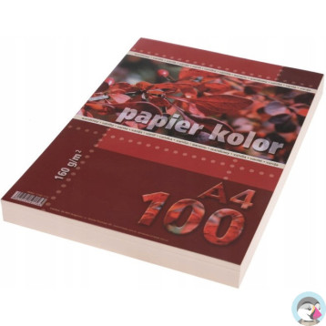 Papier ksero A4 160g KRESKA waniliowy 100ark