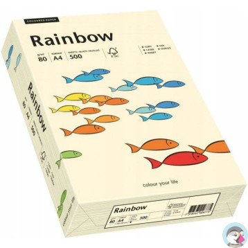 Papier ksero A4 160g RAINBOW R03 kremowy 250ark 88042257