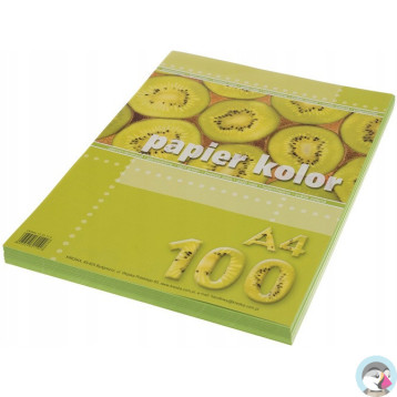 Papier ksero A4 KRESKA jasny zielony 100ark