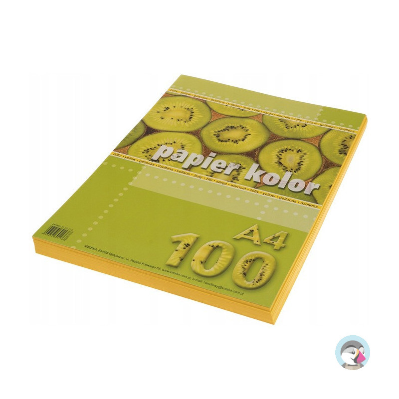 Papier ksero A4 żółty 100ark. KRESKA