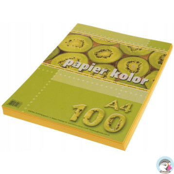 Papier ksero A4 żółty 100ark. KRESKA