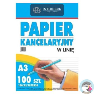 Papier kancelaryjny A3 linia (100) INTERDRUK