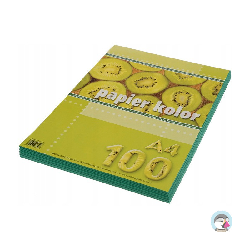 Papier ksero A4 KRESKA 100ark ciemno zielony