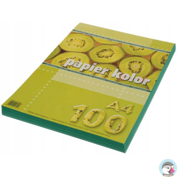 Papier ksero A4 KRESKA 100ark ciemno zielony