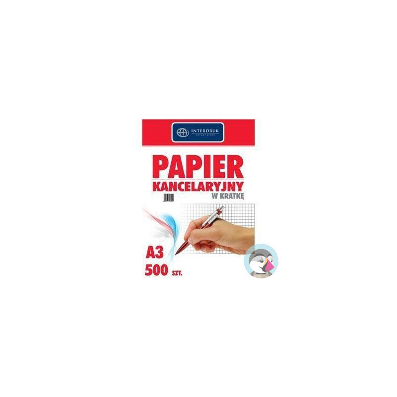 Papier kancelaryjny A3 kratka(500) INTERDRUK