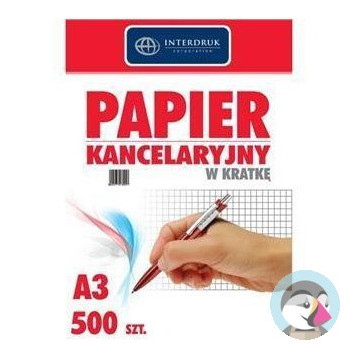 Papier kancelaryjny A3 kratka(500) INTERDRUK