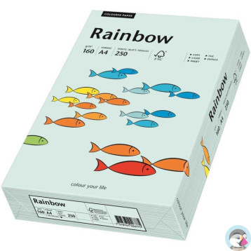 Papier ksero A4 160g RAINBOW R82 jasny niebieski 88042703