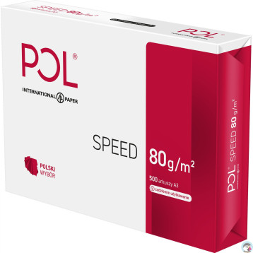Papier ksero A3 80g POLSPEED ( 5 ryz) klasa białości CIE153