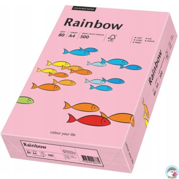 Papier ksero A4 80g RAINBOW R55 różowy 88042541