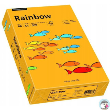 Papier ksero A4 80g RAINBOW R22 jasnopomarańczowy 88042409