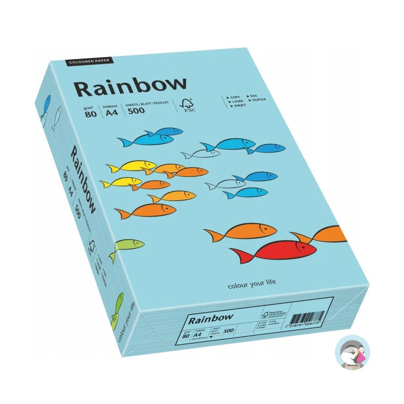 Papier ksero A4 80g RAINBOW R84 morski 88042717