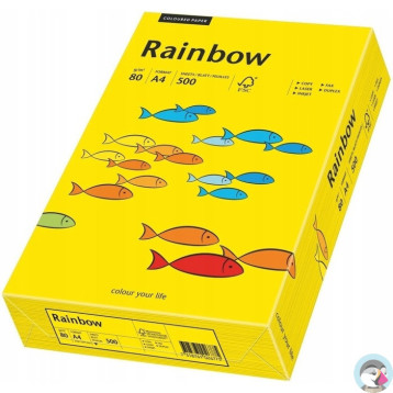 Papier ksero A4 80g RAINBOW R18 ciemnożółty 88042387