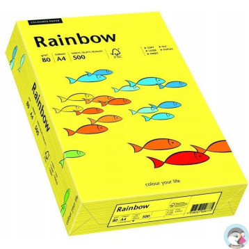 Papier ksero A4 80g RAINBOW R14 słonecznożółty 88042319