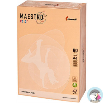 Papier ksero MAESTRO COLOR A4 80g SA24 pastel łososiowy