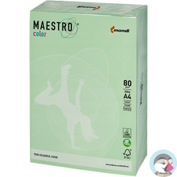Papier ksero MAESTRO COLOR A4 80g MG28 pastel zielony