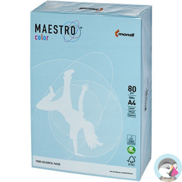 Papier ksero MAESTRO COLOR A4 80g OBL70 pastel błękit arktyczny
