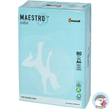 Papier ksero A4 80g MAESTRO COLOR MB30 niebieski pastel