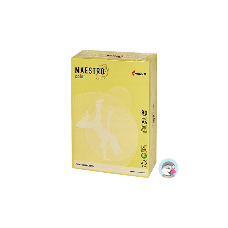 Papier ksero A4 80g MAESTRO COLOR ZG34 Trendy cytrynowy