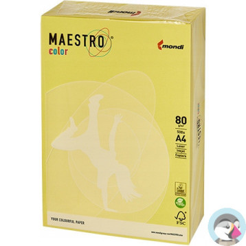 Papier ksero A4 80g MAESTRO COLOR ZG34 Trendy cytrynowy