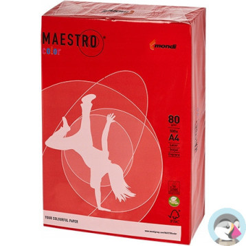 Papier ksero A4 80g MAESTRO COLOR CO44 Intensywny czerwień koralowa