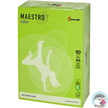 Papier ksero A4 80g MAESTRO COLOR LG46 Intensywny zieleń limonki