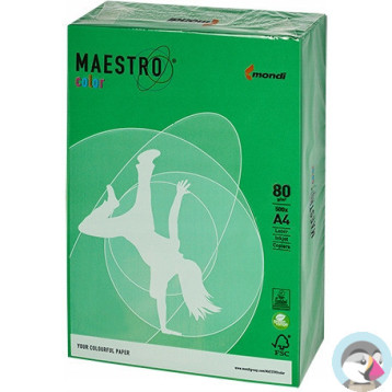 Papier ksero A4 80g MAESTRO COLOR MA42 Intensywny zieleń wiosenna