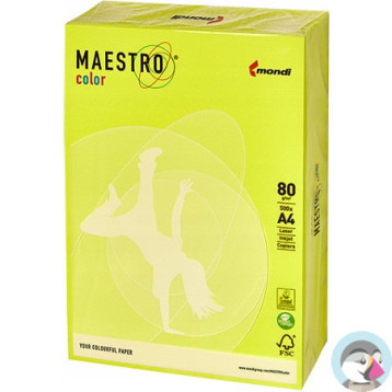 Papier ksero A4 80g MAESTRO COLOR NEOGB neonowyodcień żółty