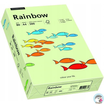 Papier ksero A4 80g RAINBOW R72 bladozielony 88042585