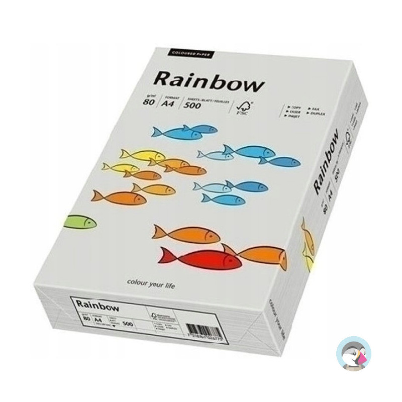 Papier ksero A4 80g RAINBOW R96 szary 88042805