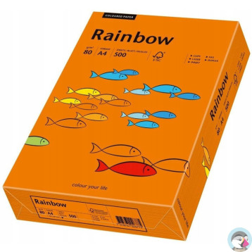 Papier ksero A4 80g RAINBOW R26 ciemnopomarańczowy 88042453