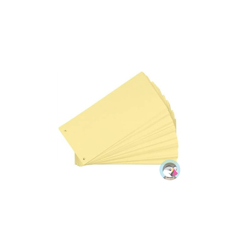 Przekładki do segregatora kartonowe 1/3 A4 105x240mm żółte 100 sztuk 100205026 OXFORD