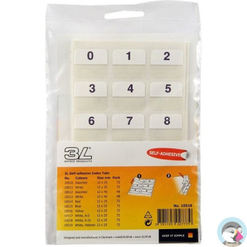 Zakładki indeksujące niebieskie 12x25mm (72szt.) 10515 3L