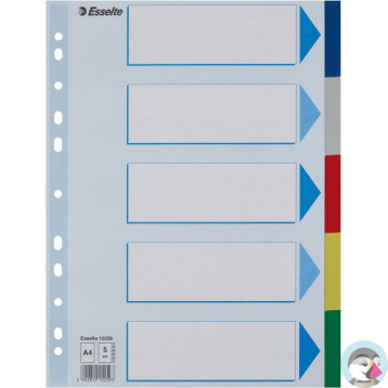Przekładki plastikowe z PP A4 5 kart 15259 ESSELTE