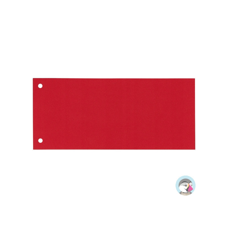 Przekładki kartonowe 1/3 A4 (100) czerwone (separatory) 624446 ESSELTE