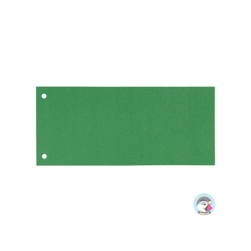 Przekładki kartonowe 1/3 A4 (100) zielone (separatory) 624447 ESSELTE