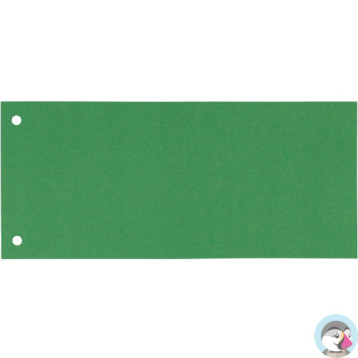 Przekładki kartonowe 1/3 A4 (100) zielone (separatory) 624447 ESSELTE